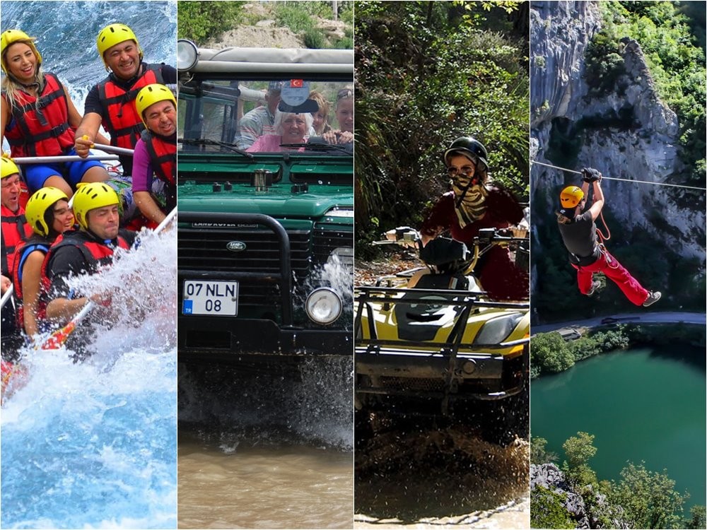 Antalya Rafting Kombosu (Rafting, Jeep Safari, ATV, Zipline)