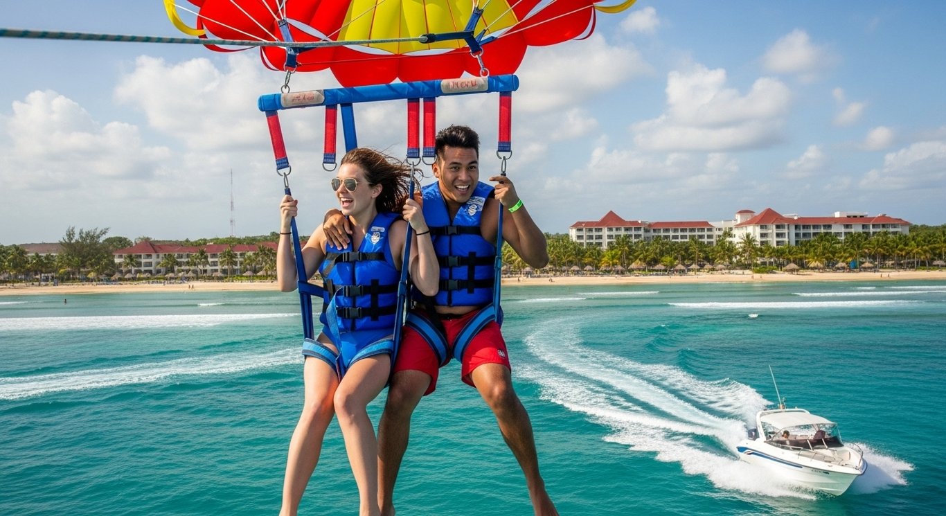 Service image for Wassersport – Parasailing Doppel (2 Personen) mit Transfers