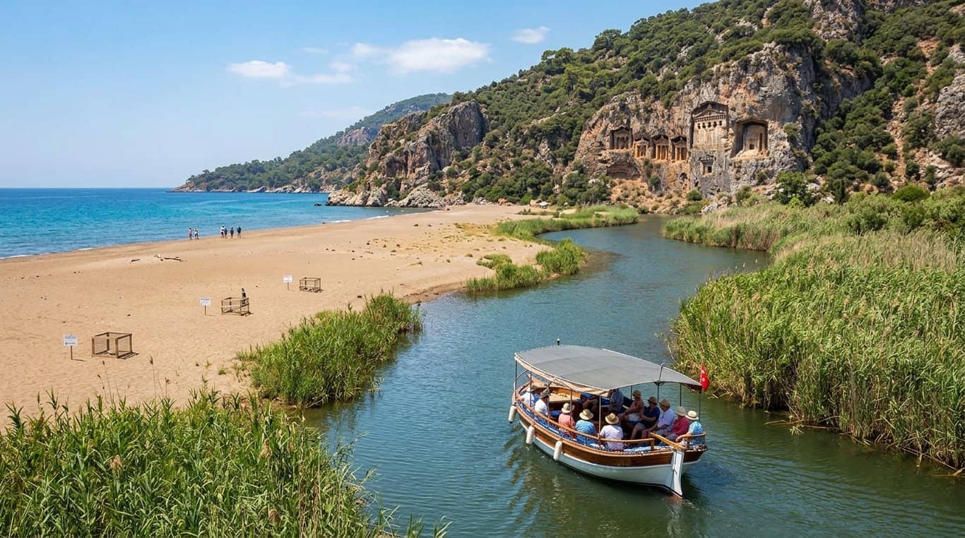 Tour Spiaggia delle Tartarughe di Dalyan e Bagni di Fango