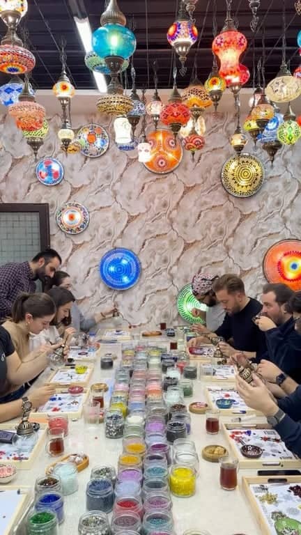 Mosaic Candle Holder Workshop in Istanbul  Product Title - 4