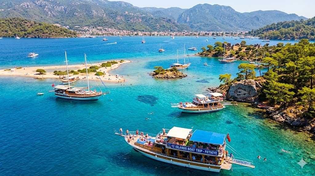 Excursión en barco a las 12 Islas de Fethiye