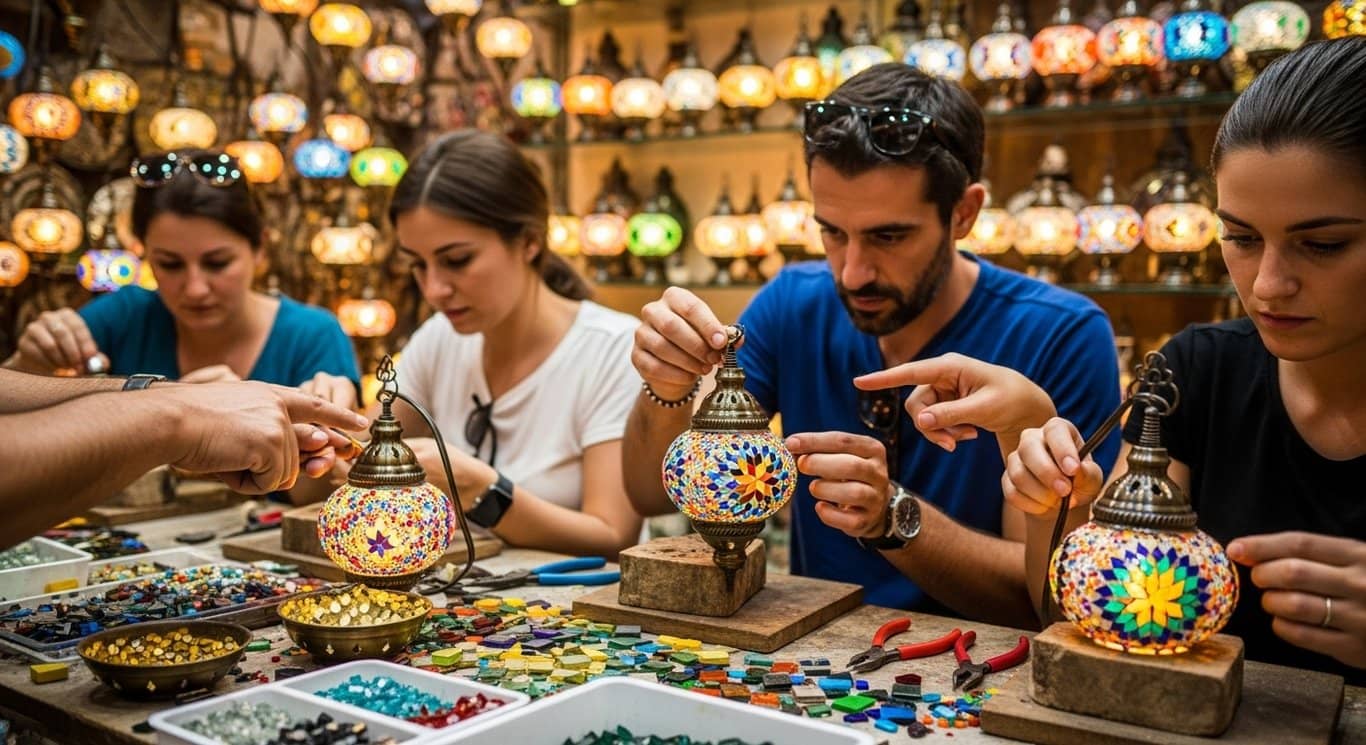 Book Turkish Mosaic Lamp & Candle Holder Workshop in Istanbul