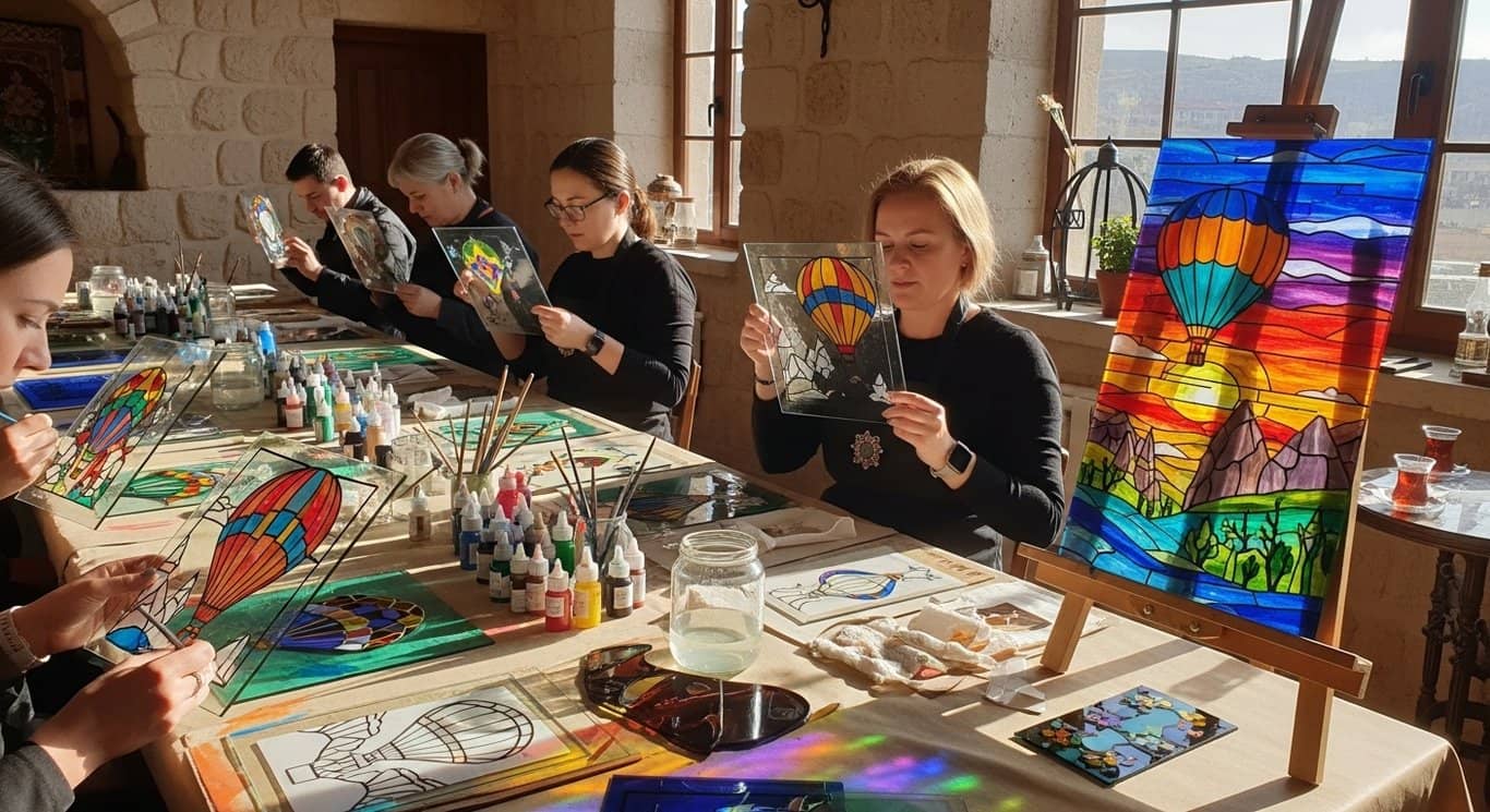 Taller de Pintura en Vidrieras de Capadocia – Experiencia de Luz y Color