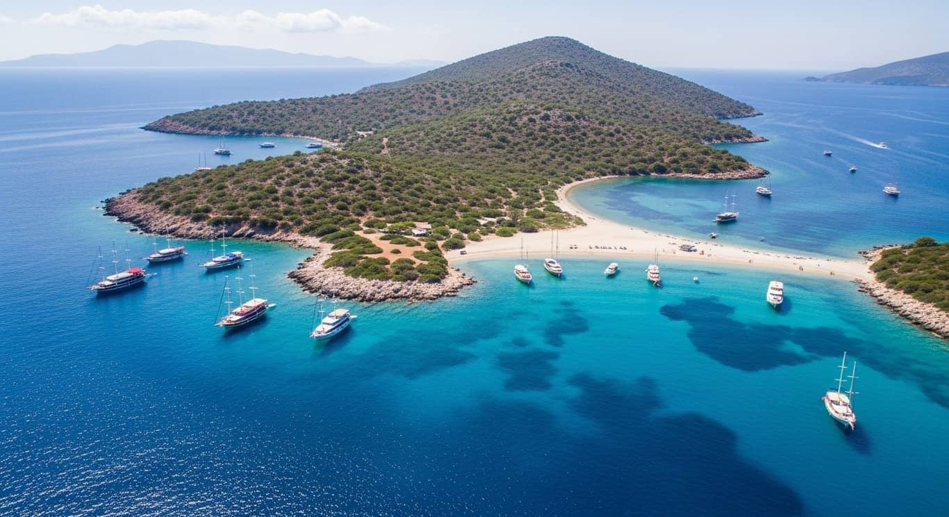 Excursión en barco a la Isla Orak – Bodrum