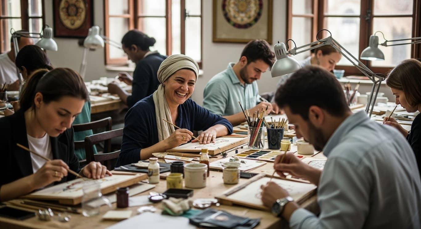 Warsztaty Tezhipu (Iluminacji) w Istambule