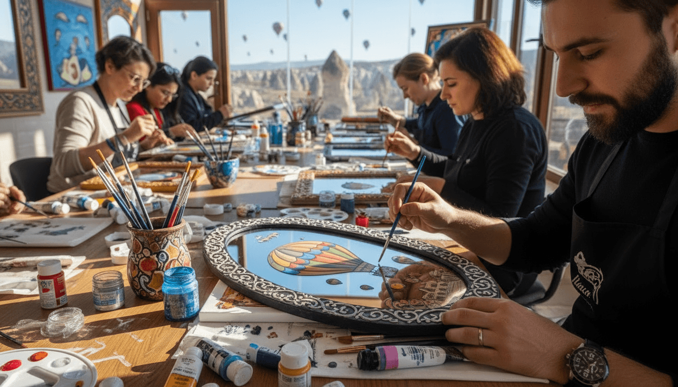 Kappadokien Spiegelmalerei-Workshop – Erstelle dein eigenes Kunstwerk