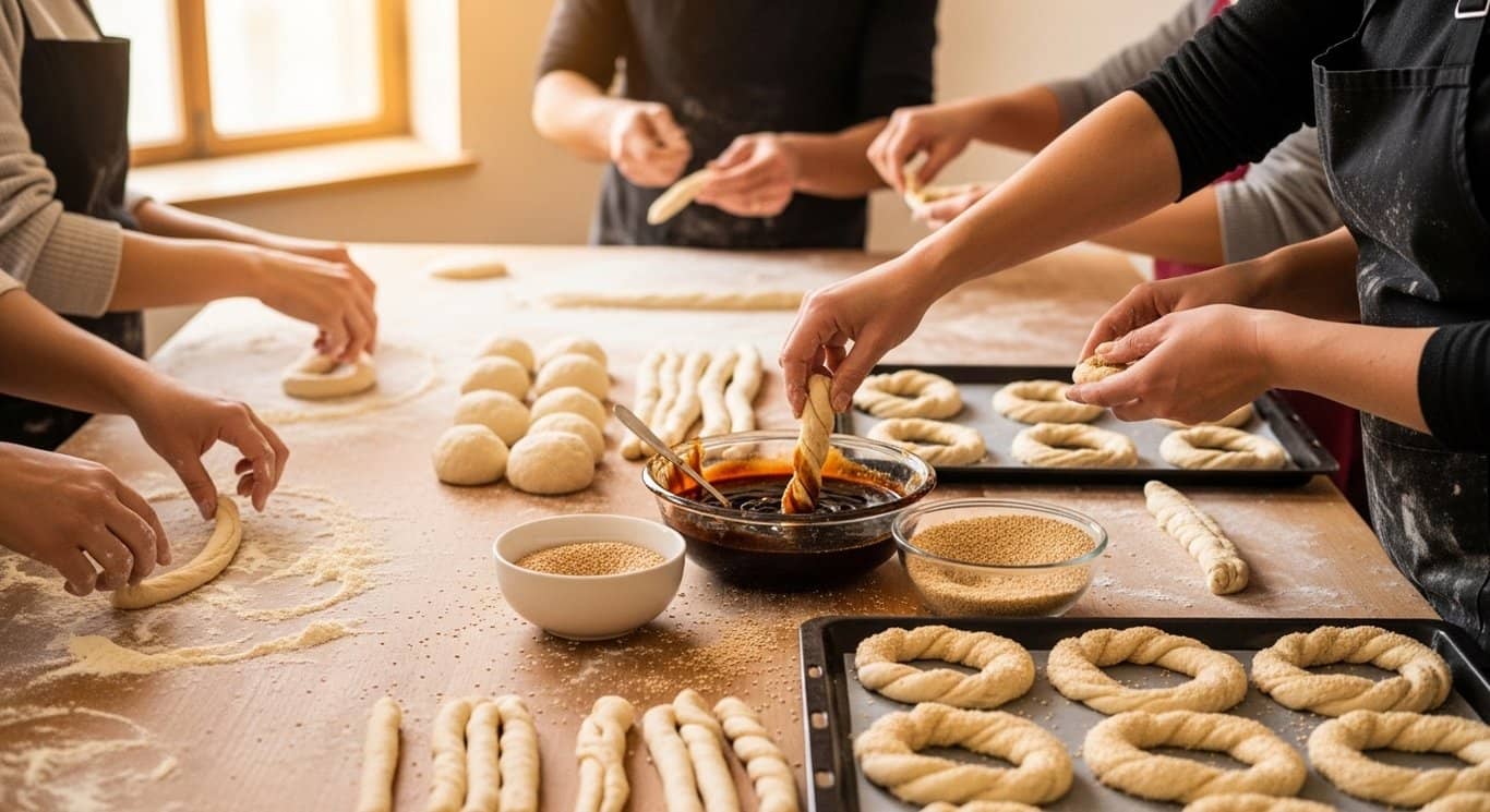 Мастерская по изготовлению симита в Галате - испеките традиционный турецкий симит