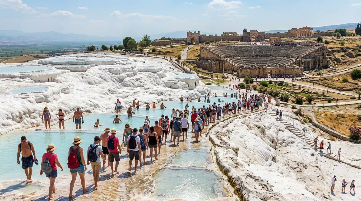 Tour di un giorno a Pamukkale e Hierapolis da Fethiye