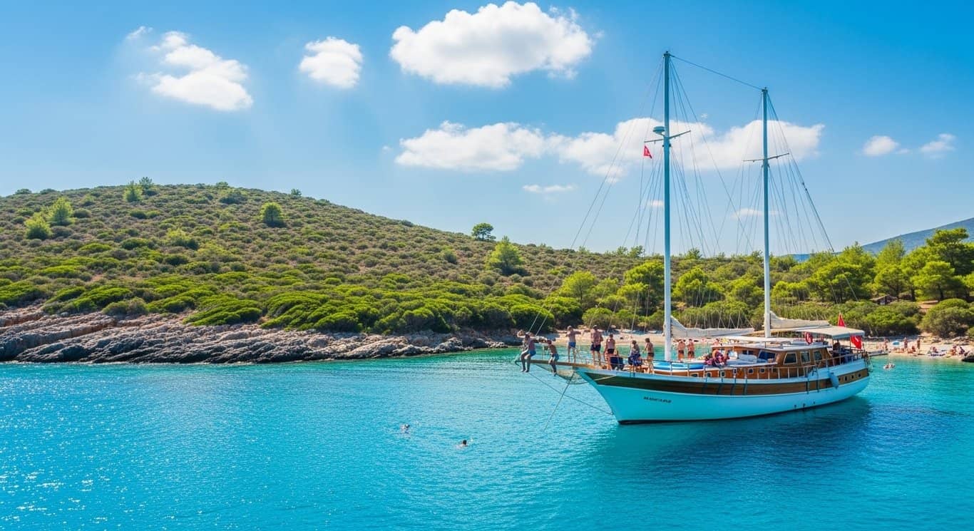 Excursión en barco a la Isla Orak – Bodrum