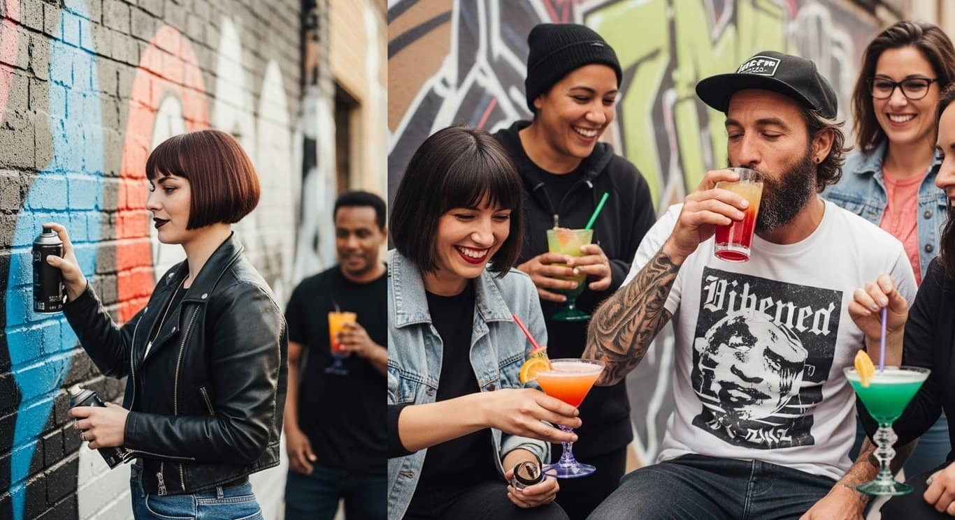 在伊斯坦布尔与当地人预订涂鸦和鸡尾酒体验