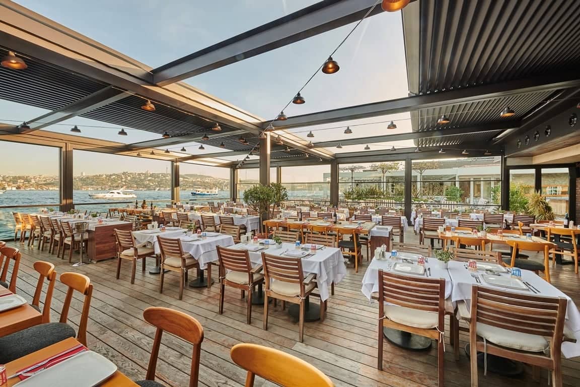 علي أوجاق باشي كروشيشمي: تناول الطعام بجانب المدفأة مع إطلالة في إسطنبول