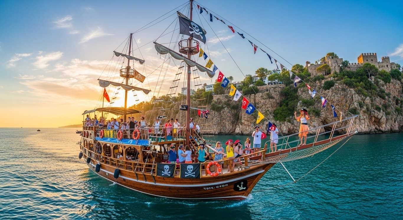 Antalya Piraten-Bootstour – Familienspaß & Wasserabenteuer