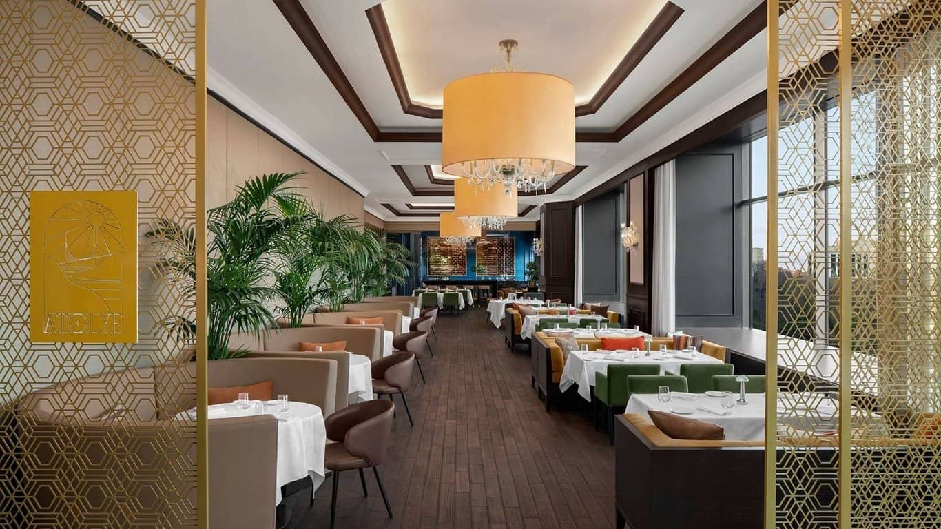 Ресторан Atölye в готелі Ritz Carlton в Стамбулі