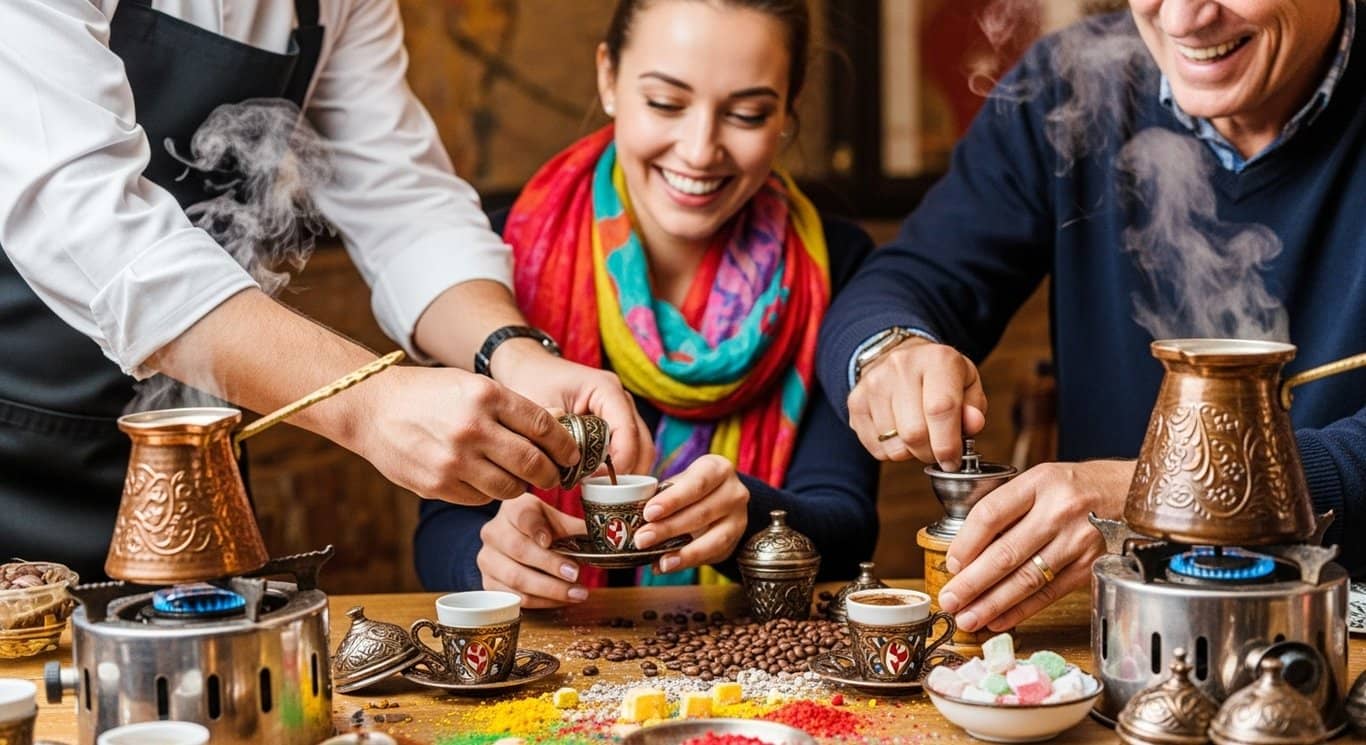 Türkischer Kaffeekochen und Wahrsagungsworkshop
