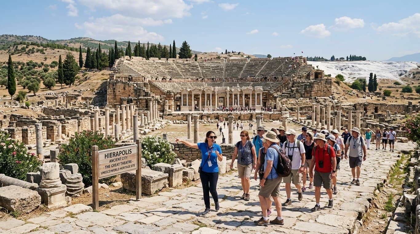 Tour di un giorno a Pamukkale e Hierapolis da Fethiye