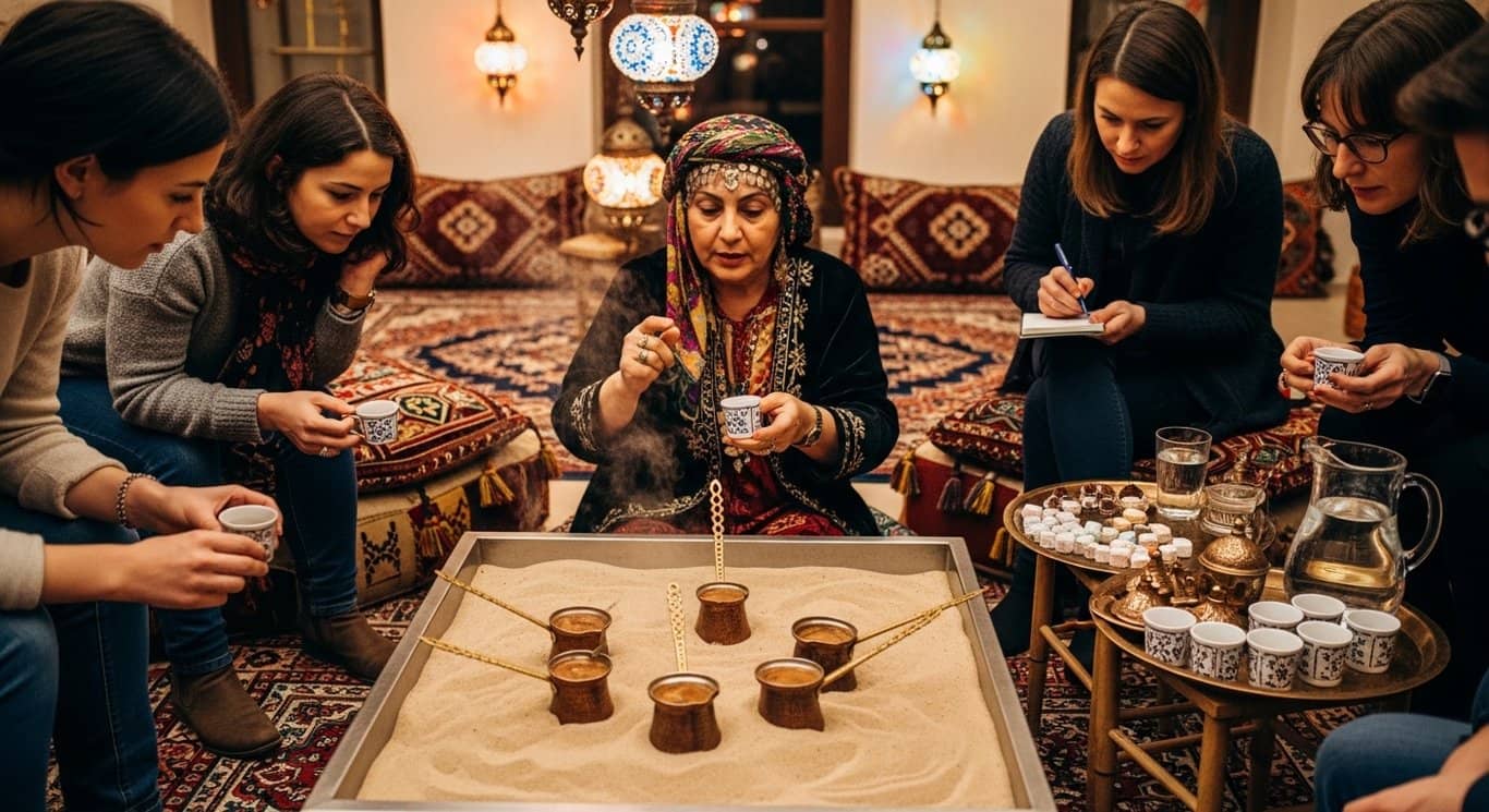 Kappadokien Türkischer Kaffee auf Sand & Wahrsagen Workshop
