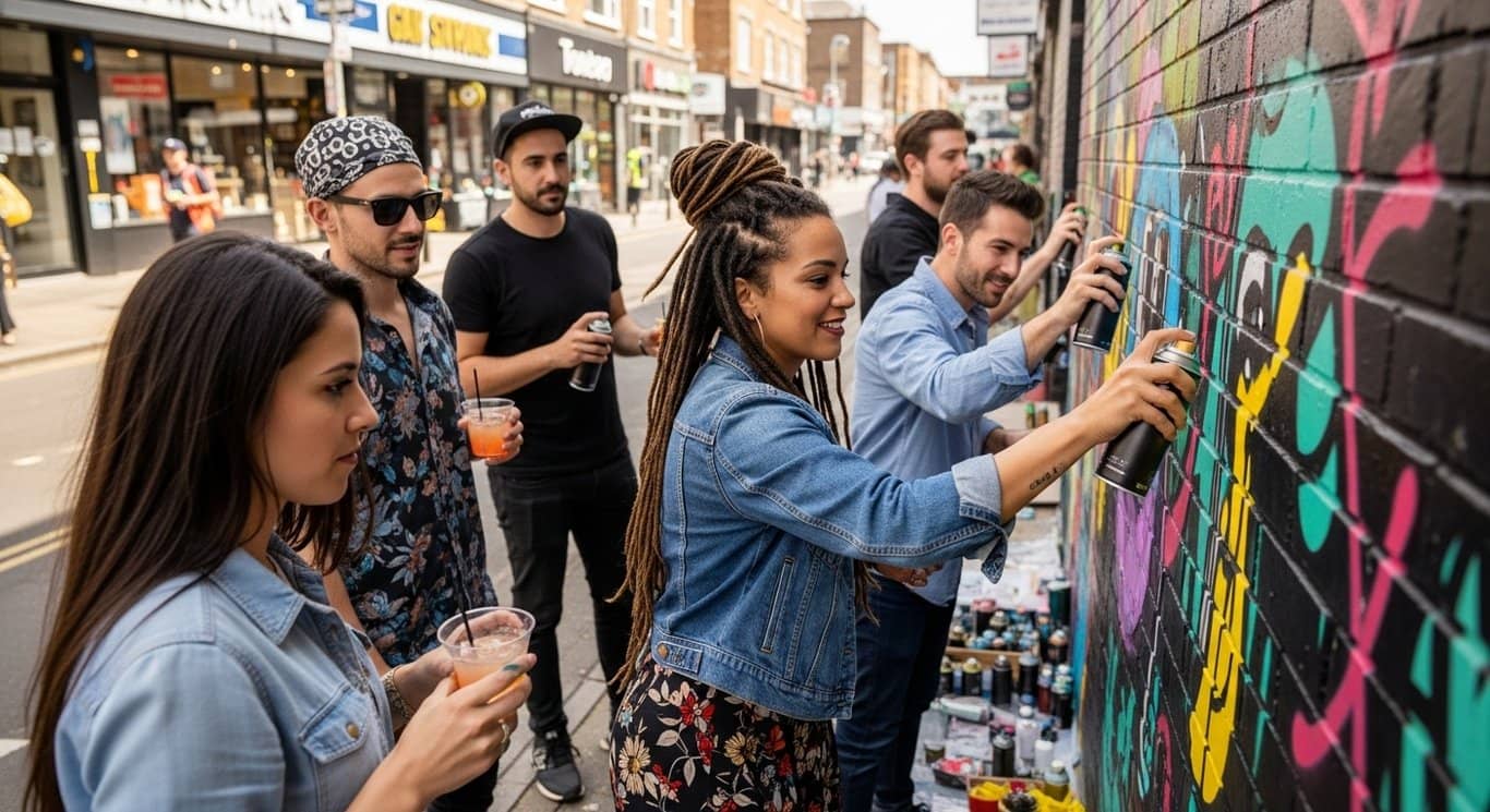 在伊斯坦布尔与当地人预订涂鸦和鸡尾酒体验