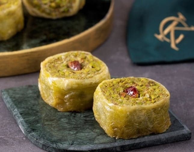 ピスタチオの宮殿ロール – イスタンブールの新鮮なトルコの喜び