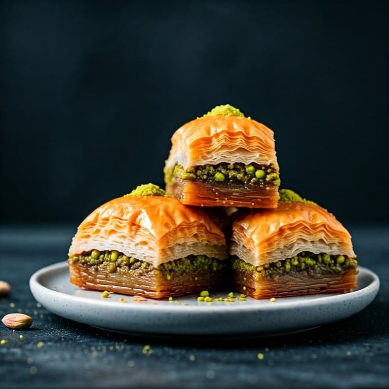 Consegna di Baklava al Pistacchio a Istanbul – Fresca e Veloce