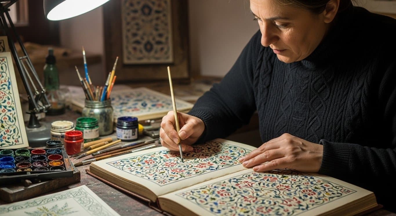 Tezhip (Illumination) Workshop in Istanbul 