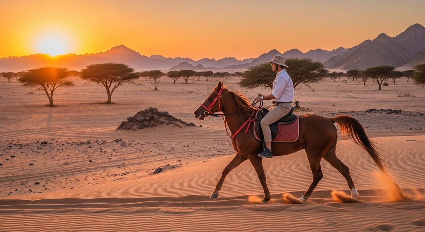 Pferdereiten im Safari-Gebiet – 1-Stunden-Ritt mit Transfers