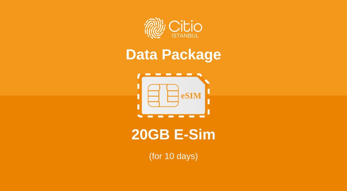 Tarjeta SIM de Turquía – eSIM de 20 GB por 10 Días en Estambul