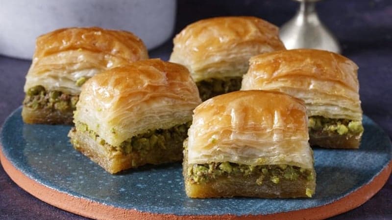 糖尿病に優しいピスタチオ入りトルコ風ロクム - 無糖・新鮮