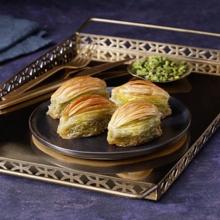 Baklavas de Midye con Pistacho en Estambul