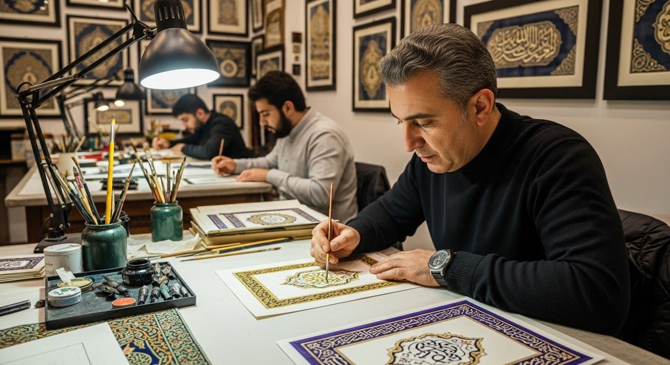 Tezhip (Illumination) Workshop in Istanbul 